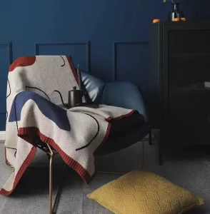 Nordic Style Spring Autumn Office Nap Sofa Cover Small Single Person Leg Cover Luxury Throw