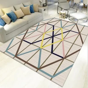 Novelty Carpets and Rugs Machine Made Top Quality Anti Slip Pvc Dotc Area Rug Printed Rugs Living Room