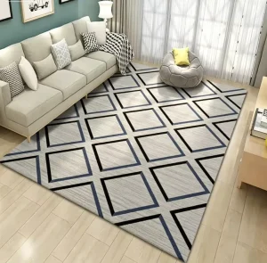 Novelty Carpets and Rugs Polyester Anti Slip Backing Crystal Velvet Area Rug Printed Rugs Living Room