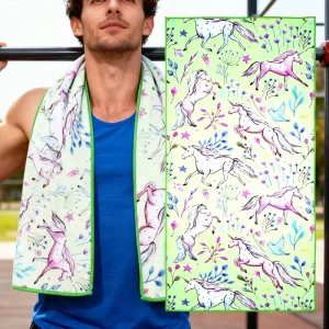 Novelty Eco Friendly Super Absorbent Quick Drying Skin Friendly Beach Sports Fitness Towel Personalized Microfiber