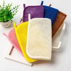 Nylon Bath Towel Washcloth Body Deep Cleaning Exfoliator Bath Net Soap Wash Towels Shower Exfoliating Body Scrubber