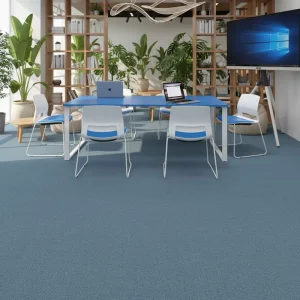 Nylon Carpet Tiles 50×50 Square PVC Backing Free Samples Modern Puzzle Pattern Carpet for Office Hotel