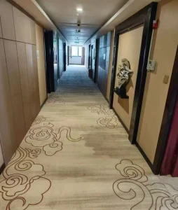 Nylon Corridor Broadloom Carpet Fire Resistant OEM Custom Free Sample Bulk Hotel Shipment