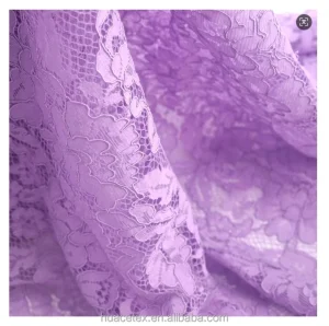 Nylon Cotton Guipure Leaves Pattern Lightweight Knitted Rayon Lace Fabric Soft Comfortable Hand Feeling for Garment Home Textile