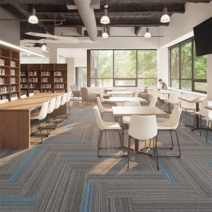 Nylon Floor Carpet Tiles Commercial Office Fireproof Modern Puzzle Cushioned Hotel Loop Pile Washable Carpet