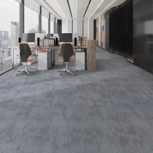 Nylon Grey Stripe Corridor Thickened Commercial Peel Stick Carpet Tile