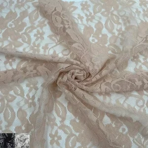 Nylon Lace Dress Fabric Colorful Hollow Design Stretch Fabric