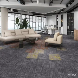 Nylon Modern Novelty Pattern Anti Slip Cut Pile Carpet Tiles 50x50cm for Commercial & Office Use with Durability Fire Resistance