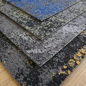 Nylon Thick 66.66*66.66cm Commercial Office Carpet Tiles With PVC Backing Custom Alfombra Tapis Manufacturer Carpet Karpet Tile