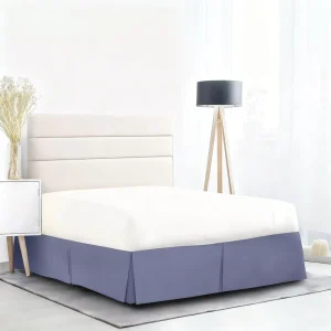 OEKO BSCI ISO Certificate Elegant Microfiber Bed Skirt Waterproof Solid Color Protective Cover for Queen and King Size Beds