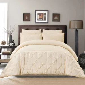 OEKO BSCI ISO Certified Plain Jacquard Embossed Comforter Set with Floral Pattern for Home Wedding & Hotel Use 300tc