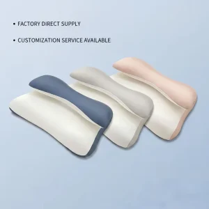 OEKO TEX 200TC Portable Beauty Modern Anti Aging Neck Cooling Ice Silk Fabric Side Sleepers Anti Wrinkles Memory Foam Pillow