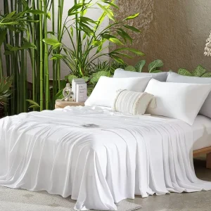 OEKO TEX 300TC 100% Organic Bamboo Bed Linen Duvet Cover Luxury Smooth Silky Soft Natural Bamboo Bed Sheets Set