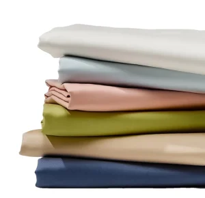 OEKO TEX 300TC 400TC Sateen Flat Sheet Set Queen Size Cotton Fitted Flat Sheets Flat Bed Sheet