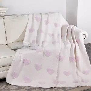 OEKO TEX Certified Custom Private Label 68*92 100% Polyester Multipurpose Travel Nap & Couch Decor Throw Knitted Blanket