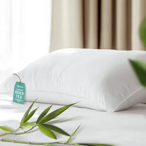 OEKO TEX Certified Customized Relaxing White Bed Pillows Rectangle Microfiber Dupont Sorona Filling Pillow for Adult