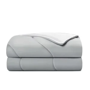 OEKO TEX Certified Woven Solid Color Double Sided Nylon Sustainable American Style Ice Blanket Comforter Hot Sleepers