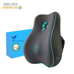 OEKO TEX Ergonomic Memory Foam Waist Back Support Lumbar Pillow Orthopedic Office Car Seat Cushion Reading Bed Rest Pillows