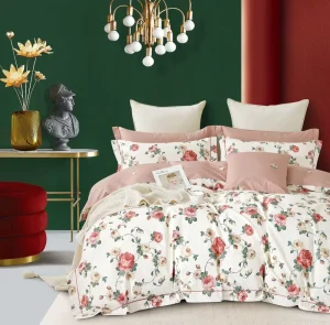 OEKO TEX Home Textile Customized Size Cotton 133*72 Reactive Print Bedding Sheet Set