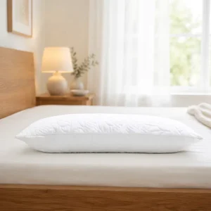 OEKO TEX Organic Latex Pillow Hotel Quality Eco Friendly Non Toxic Breathable Cotton Solid Standard Bed Size for Bedroom Use