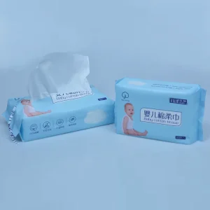 OEM 20*20cm Cleansing Cotton Facial Dry Towel 80 Pcs/bag Disposable Face Towel Cotton Tissue for Skin Care and Makeup Remover