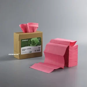 OEM 200pcs Lint Free Industrial Cleaning Dry Wipes Paper Extractive Sheets Heavy Duty Shop Towels in Box