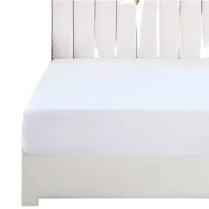OEM 5 Star Hotel Quality Bed Fitted Sheet King Size Cotton Sheet Plain Luxury White Hotel Hospital Use Bed Sheets Set