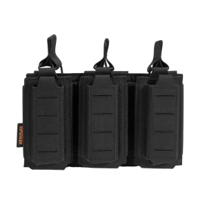 OEM 500D Triple Mag Pouch Elastic Open Top Molle Mag Tactical Magazine Pouch Carrier 5.56mm & 9mm Mag