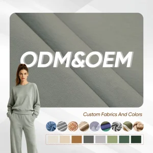 OEM 57% Polyester 38% Cotton 5% Spandex Knit Heavyweight 360GSM Stretch Abrasion Resistant Breathable Scuba Fabric Activewear