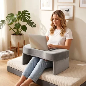 OEM Accept Memory Foam Portable Lap Laptop Desk Armrest Memory Foam Game Reading Pillow for Sofa Bed