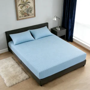 OEM All Size Earthing Fitted Bed Sheet Silver Fiber Grounding Bedding Cover Healthy Sleep Body Recovery Earthed Flat Sheet Set