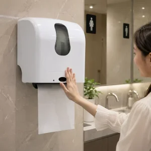 OEM Automatic Paper Towel Dispenser ABS Touchless Commercial Paper Towel Dispenser for Shopping Mall Hotel Restroom