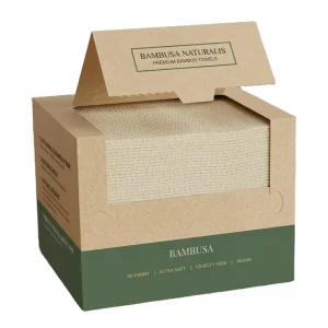 OEM Bamboo Face Towels XL Hypoallergenic Disposable Face Towel Dry Makeup Removers Cleans Towel for Sensitive Skin