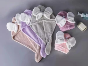 OEM Coral Fleece Eco Friendly Hypoallergenic Hair Dry Towel Wrap Women Anti Frizz Quick Drying Hair Turban All Hair Style