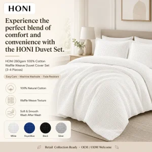 OEM Custom 100% Cotton Double Bed Luxury Style 3 Pcs Comfortable Jacquard Bedding Set Duvet Cover Set in Bulk