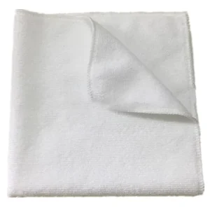 OEM Custom Brand White 220GSM 40x40cm All Purpose Soft Thin Microfiber Car Cleaning Cloth Auto Wash Towels