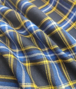 OEM Custom Breathable Soft Comfort Woven Boys & Girls School Uniform Skirts Plaid Yarn Dyed Fabric Heavyweight