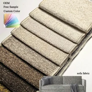 OEM Custom Chenille Velvet Warp Knitted Heavyweight Water Resistant Breathable Sofa Upholstery Fabric