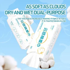 OEM Custom Disposable Safety Face Cleaning Cotton Towels Cotton Tissues for Adults