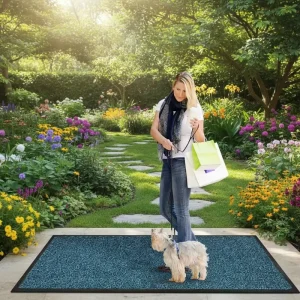 OEM Custom Easy Wash Carpet Personalized Logo Shape Pattern Non Slip Rubber Backed Commercial Entryway Indoor Outdoor Rug