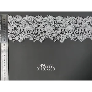 OEM Custom Embroidered Mesh Fabric 100% Polyester Sheer Knitted Girls Home Textile Clothing Underwear Dress Accessories