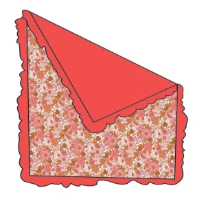 OEM Custom Factory Flower Design Bamboo Fabric Double Layers Blankets Ruffle Kids Bedding Accessories