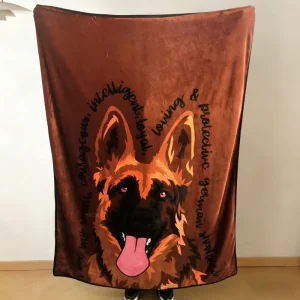 OEM Custom Flannel Fleece Blanket Logo Printing 100% Polyester Warm Soft Sofa Throw for Winter King Size Inspirational Pet Quote