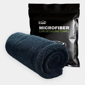 OEM Custom Logo 1200GSM Microfiber Fabrics Double layer Twisted Loop Towel Professional Car Detailing Towel