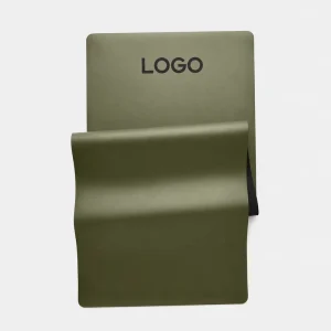 OEM Custom Logo Portable Thick PU Non slip Alignment Line Studio and Home Exercise Yoga Mat