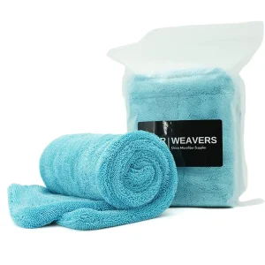 OEM Custom Microfiber Towel Car 1400GSM 80x50cm Detailing Quick Dry Super Absorbent Twisted Loop Car Cleaning Drying Towels