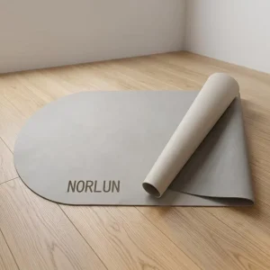 OEM Custom PU Yoga Mat, Premium Natural Rubber Non-Slip Fitness Mat, Eco-Friendly Exercise Mat with Carrying Strap