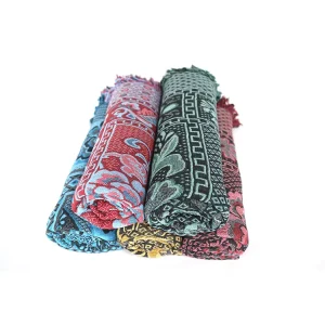 OEM Custom Pattern Logo Printed Jacquard Woven Throw Blanket