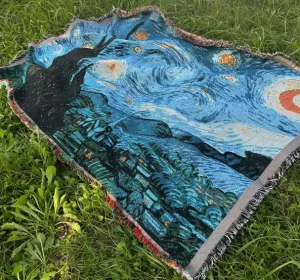 OEM Custom Size Artistic Blanket Impressionist Pattern Home Decor Factory Supply