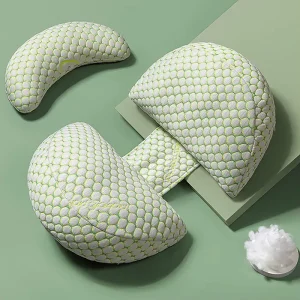 OEM Custom Soft Full Body 3pcs Pregnancy Pillow Set with Detachable Adjustable Cover Maternity Pillows for Side Sleepers
